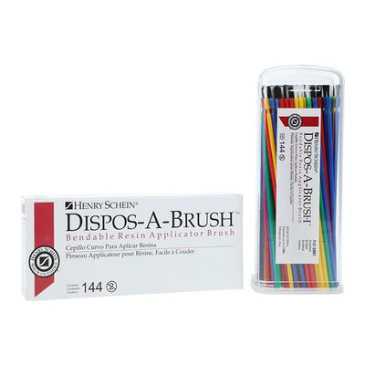 Henry Schein Inc. -Dispos-a-Brush Disposable Bendable Brushes Assorted Bristles Assorted 144/Box, 50 BX/CA 751237