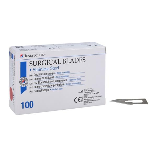 Henry Schein Inc. Sterile Surgical Blade #11, 40 BX/CA - 4331