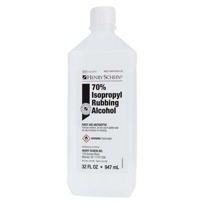Henry Schein Inc. Alcohol Solution 32oz/Bottle, 12 BT/CA - 112-7011