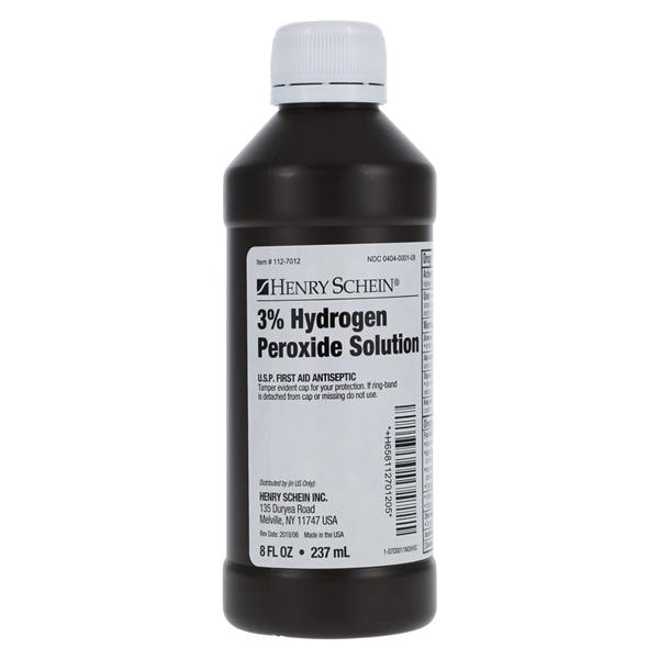 Henry Schein Inc. Hydrogen Peroxide 3% 8oz/Bottle, 12 EA/CA - 112-7012
