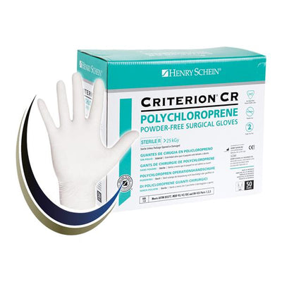 Henry Schein Inc. -Criterion Polychloroprene Surgical Gloves 7.5 Extended White Not Chemo Tested, 4 BX/CA CR-SG130-7.5