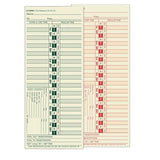 Tops Business Forms Time Cards Numbered Days 2-Sided 9 in x 3.5 in 500/Box - 566604