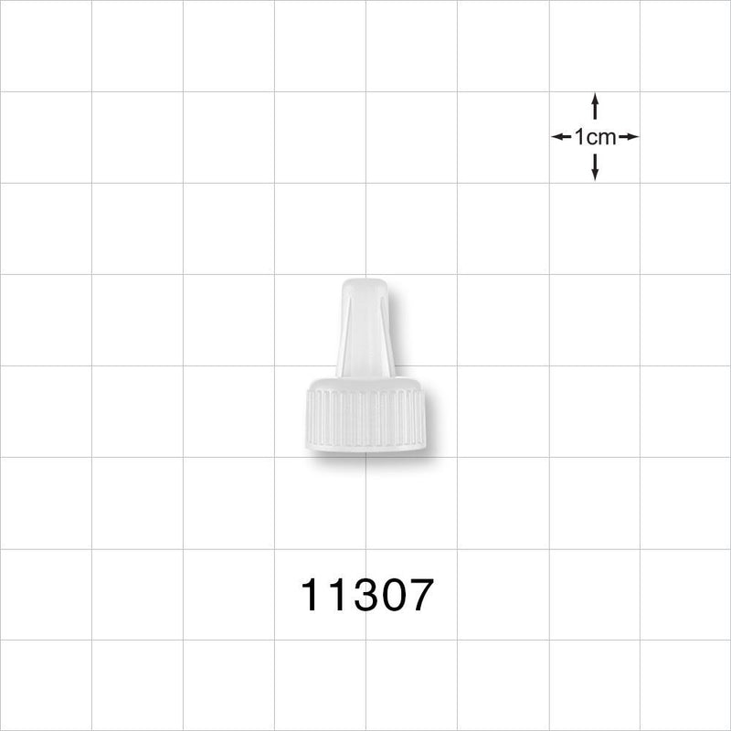 Large-Bore Male Cap, Vented, Natural -  - 11307