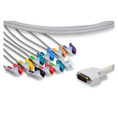 Nihon Kohden America Patient Cable New For 9000/91000 ECG Pinch/Grabber 10 Lead Each - BA-903D