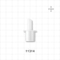 Straight Connector, Reducer, Tubing Port, Natural - 5.5 mm ID x 15 mm OD - 11314