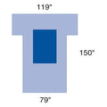 Medline Industries Inc -Proxima 40"x66" Sterile C-V Drape Non-Fenestrated DYNJP4001