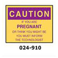 Mirion Technologies Inc. Sign Caution If You Are Pregnt Ea Each - 024-910