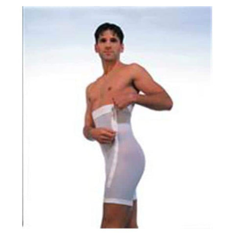BSN Medical, Inc SupportWear Plastic Surgery Girdle Mid Thigh Medium Men 34-36" White  - 110681
