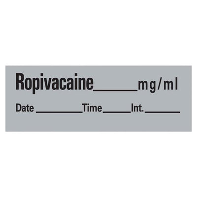Precision Dynamics Corp. Anesthesia Tape DTI Ropivacaine mg/mL 333/Rl Gray 1/2x500" 1/Rl - AN-32