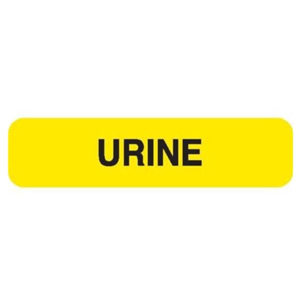 Marketlab Label Urine Yellow 1-5/8x3/8" 1/Package - 0362