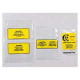 Action Health -Chemotherapy Transport Bag 4mil 9x12" Yellow/Black Zipper Closure Plastic Biohazard Symbol Non-Sterile Disposable Heavy-Duty 500/Case 9217