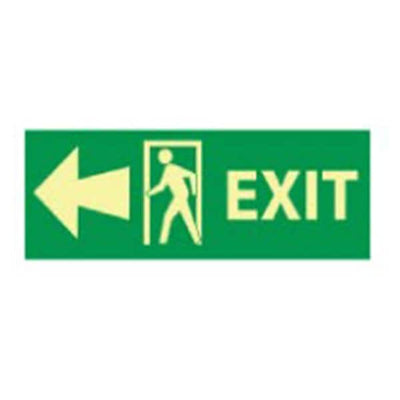 National Marker Sign:Exit w/Door & Left Arrow 5x14 Ea Each - 94014-880