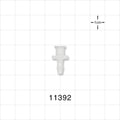 Female Luer Lock, Barbed, Natural - Fits 1/8 inch ID Tubing (0.125 inch, 3.18 mm) - 11392