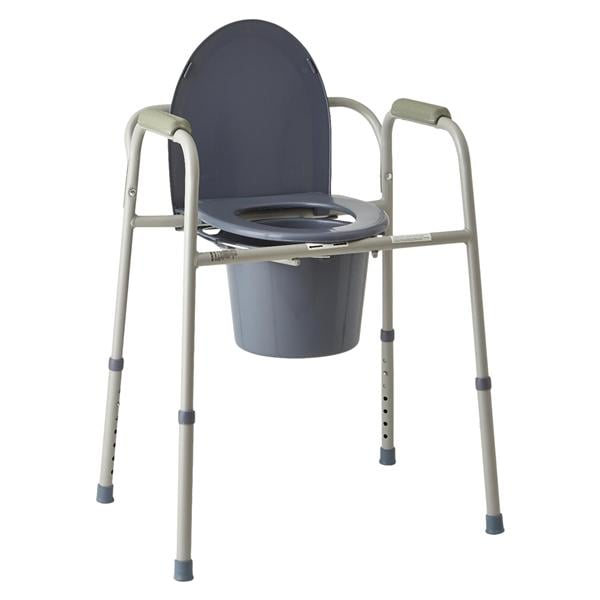Medline Industries Inc 3-In-1 Commode Steel 350lb Capacity 24x19x23-1/2" 4/Case - MDS89664