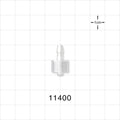 Male Luer Lock, Barbed, Natural - Fits 1/8 inch ID Tubing (0.125 inch, 3.18 mm) - 11400