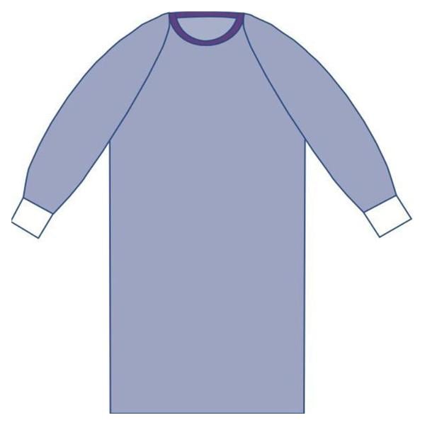 Medline Industries Inc Sirus Non Reinforced Surgical Gown SMS Fabric Large Blue 32/Ca  - DYNJP2401