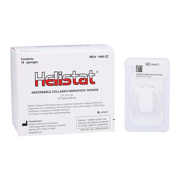 Integra York Pa, Inc -Helistat Hemostatic Collagen Sponge 1690ZZ