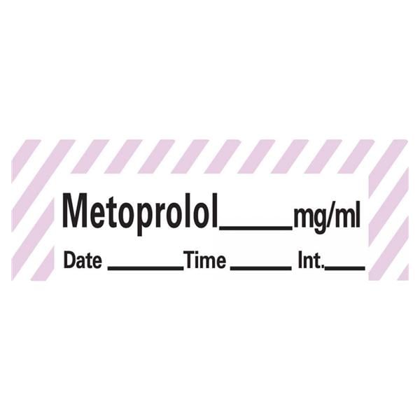 Precision Dynamics Corp. Anesthesia Tape DTI Metoprolol mg/ml White/Violet Stripe 1-1/2x1/2" 333/Rl - ANS-49