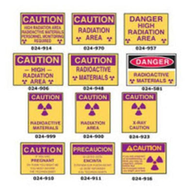 Mirion Technologies Inc. Sign Caution X-Ray 7"x10" Ea Each - 024-923