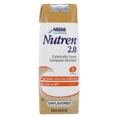 Nestle Healthcare Nutrition Nutren 2.0 Complete Adult Tube Feeding Formula High Calorie Unflavored 250mL Carton 24Cn/Case - 9871616230