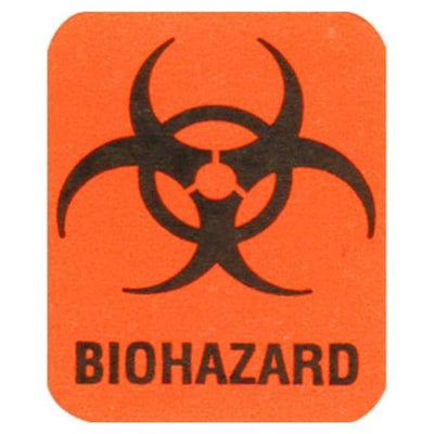 Marketlab Labels Biohazard Warning 1.75x2.75 1000/Pk 1000/Package - 1025