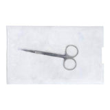 Centurion Medical Products Iris Surgical Scissors Straight 4-1/2" Stainless Steel Sterile Disposable 20/Ca - 66155