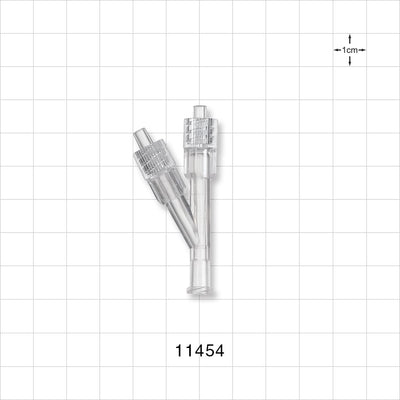 Y Connector, 2 Male Luer Swivels, Female Luer Lock, Clear -  - 11454