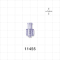 Female Luer Lock, Male Luer Lock w/Pocket Fit ID - 0.109 inch - 0.102 inch ID (2.76 mm - 2.59 mm) - 11455