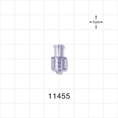 Female Luer Lock, Male Luer Lock w/Pocket Fit ID - 0.109 inch - 0.102 inch ID (2.76 mm - 2.59 mm) - 11455
