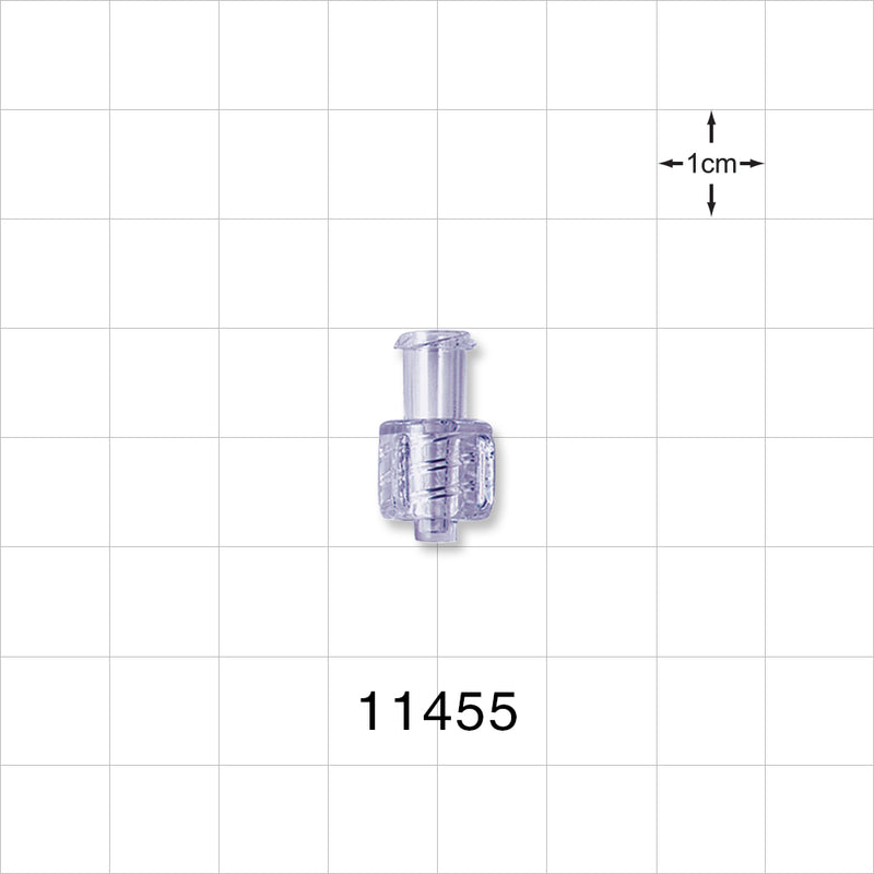 Female Luer Lock, Male Luer Lock w/Pocket Fit ID - 0.109 inch - 0.102 inch ID (2.76 mm - 2.59 mm) - 11455