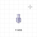 Female Luer Lock, Male Luer Lock w/Pocket Fit ID - 0.109 inch - 0.102 inch ID (2.76 mm - 2.59 mm) - 11455