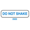 Health Care Logistics Label Do Not Shake White/Blue 1-5/8x3/8" 1000/Rl - 2522