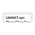 Precision Dynamics Corp. Anesthesia Label DTI Labetalol 5mg/mL White/Violet 1-1/2x1/2" 600/Rl - LANS-117D5