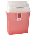 Medline Industries Inc -Sharps Container 3gal Translucent Red 6x14x16" Ld Lk Ld Plstc 12/Case MDS705203
