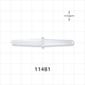 Straight Connector, Barbed, Natural - Fits 5/32 inch - 5/16 inch ID Tubing (0.156 inch - 0.313 inch, 3.97 mm - 7.94 mm) - 11481