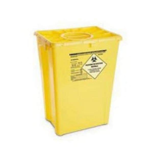 Abm North America Corp -Sharps Container 12gal Red 20-8/10x17-3/10" Hermetic Seal Double Lid Horizontal Drop Polyethylene Lateral/Central Handles Stackable Autoclavable Disposable 8/Case 242420
