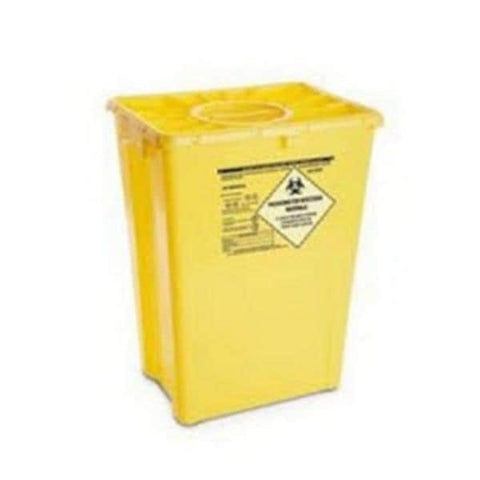 Abm North America Corp -Sharps Container 12gal Red 20-8/10x17-3/10" Hermetic Seal Double Lid Horizontal Drop Polyethylene Lateral/Central Handles Stackable Autoclavable Disposable 8/Case 242420