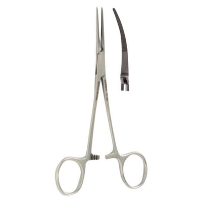 Derron Surgical Instruments Kelly Hemostatic Forcep Curved 5-1/2" German Stainless Steel Ea  - 16-32