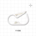 Pinch Clamp, Ratchet-Style, White - Fits 3/4 inch OD Tubing (0.75 inch, 19.1 mm) - 11496