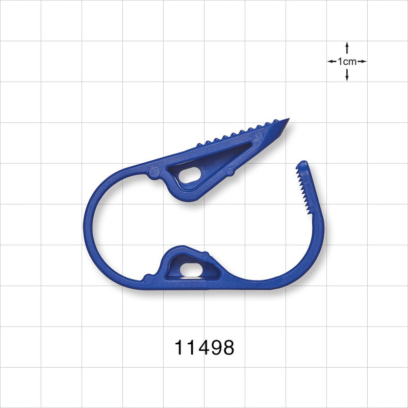 Pinch Clamp, Ratchet-Style, Blue - Fits 3/4 inch OD Tubing (0.75 inch, 19.1 mm) - 11498