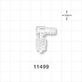 Elbow Connector, Female Luer Lock, Male Luer w/Spin Lock -  - 11499