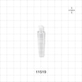 Female Luer Lock, Tubing Port, Clear - 0.275 inch - 0.421 inch OD (6.99 mm - 10.69 mm) - 11519