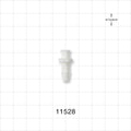Female Luer Lock, Barbed, White - Fits 3/16 inch ID Tubing (0.188 inch, 4.76 mm) - 11528