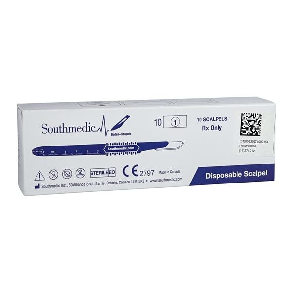 Southmedic Inc. -Disposable Surgical Scalpel Sterile, 10 BX/CA 73-0110