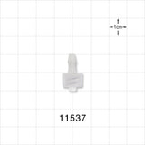 Male Luer Lock, Barbed, Natural - Fits 1/8 inch ID Tubing (0.125 inch, 3.18 mm) - 11537