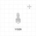 Male Luer Lock, Barbed, Natural - Fits 5/32 inch ID Tubing (0.156 inch, 3.97 mm) - 11539