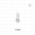 Male Luer Lock, Barbed, Natural - Fits 1/4 inch ID Tubing (0.25 inch, 6.35 mm) - 11543