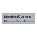 Precision Dynamics Corp. Anesthesia Tape DTI Lidocaine 2% 20mg/mL Gray 1-1/2x1/2" 330/Rl - AN-11D20