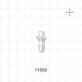 Female Luer Lock, Barbed, Clear - Fits 3/16 inch ID Tubing (0.188 inch, 4.76 mm) - 11552