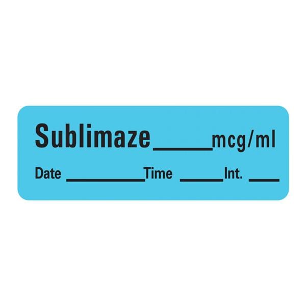 Precision Dynamics Corp. Label Sublimaze 600/Rl 1/Rl 1/Rl - LAN-93